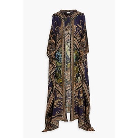 CAMILLA Embellished printed silk-chiffon hooded kaftan 1647597306121625