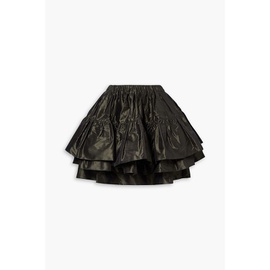 MIU MIU Layered gathered silk-taffeta mini skirt 1647597305016560