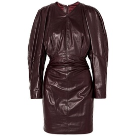 이자벨마랑 ISABEL MARANT Celini ruched leather mini dress 9649229528568454