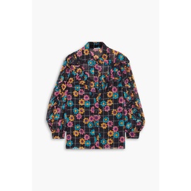 MIU MIU Ruffled floral-print georgette blouse 1647597305386309