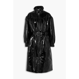 MIU MIU Belted crinkled-vinyl coat 1647597305434344
