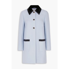 MIU MIU Sequin-embellished velvet-trimmed cady coat 1647597304760658