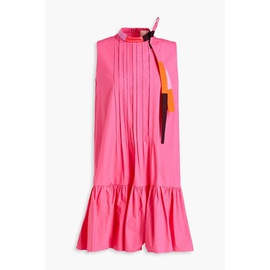 ROKSANDA Pintucked cotton-poplin mini dress 1647597304881960