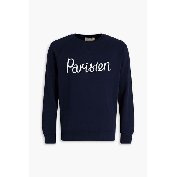 메종키츠네 MAISON KITSUNEE Printed French cotton-terry sweatshirt 2499567819460556