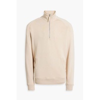HAMILTON and HARE Cotton and Lyocell-blend fleece half-zip sweatshirt 1647597330211060