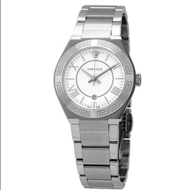 베르사체 Versace MEN'S Stainless Steel White Dial Watch VEAX00118