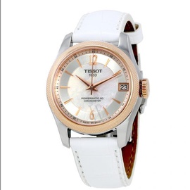Tissot WOMEN'S T-Classic Ballade White Leather Mother of Pearl Dial T108.208.26.117.00