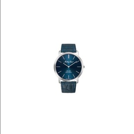 Mathey-Tissot MEN'S CY러스 RUS Leather Blue Dial Watch H6915ABU