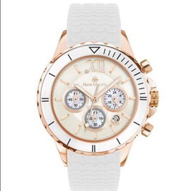 Rene 모우 Mouris WOMEN'S Dream I Chronograph Silicone Two-tone Dial 50108RM11