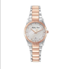 Mathey-Tissot WOMEN'S Elisa Stainless Steel White Mother of Pearl Dial Watch D2111BI