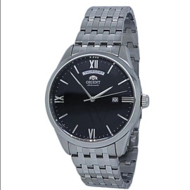 Orient MEN'S Contemporary Stainless Steel Black Dial Watch RA-AX0003B0HB