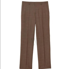 버버리 Burberry Wool Tailored Trousers In Deep Brown 4558274