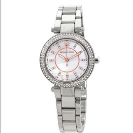 Michael Kors WOMEN'S Parker Stainless Steel White Dial Watch MK6932
