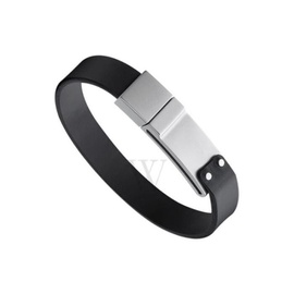 몽블랑 Stainless Steel Leather Bracelets, Size Small 11497760