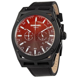 디젤 Diesel MEN'S Timeframe Chronograph Leather Watch DZ4544
