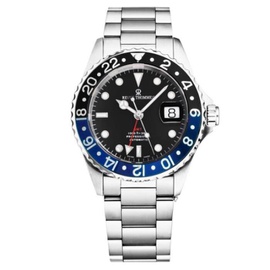 Revue Thommen MEN'S Diver (Batman) Stainless Steel Black Dial Watch 17572.2133