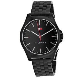 Tommy Hilfiger MEN'S Stainless Steel Black Dial Watch 1791714