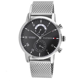 Tommy Hilfiger MEN'S Kane Chronograph Stainless Steel Grey Dial Watch 1710402