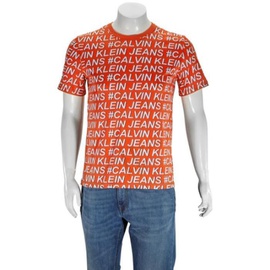 Calvin Klein MEN'S All-Over Logo Print Hastag T-Shirt J315418-0KP