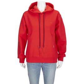 Calvin Klein Ladies Red Cny Embroidered Hoodie 4WS0J448-679