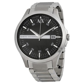 Armani Exchange MEN'S Stainless Steel Black Dial Watch AX2103