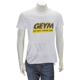 GEYM MEN'S White Logo T-Shirt CC18-601M-WHITE
