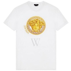 베르사체 Versace Short-sleeve Medusa Head Motif T-shirt, Size Medium A88653-A228806-A1001