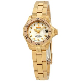 Invicta WOMEN'S Pro Diver Stainless Steel White Dial Watch 17037