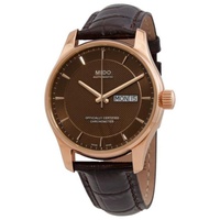 Mido MEN'S Belluna Leather Brown Dial Watch M0014313629112