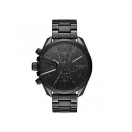 디젤 Diesel MEN'S MS9 Chronograph Stainless Steel Black Dial Watch DZ4537