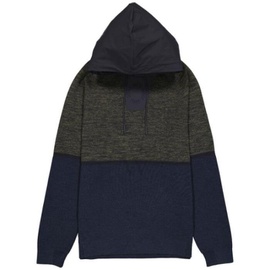 휴고 Hugo Boss MEN'S Blue Mero 모우 Mouline Relaxed-fit Hooded Sweater 50456133-487