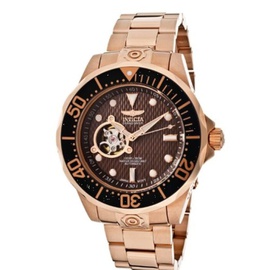 Invicta MEN'S Pro Diver 18kt Rose Gold-plated Stainless Steel Crown Dial 13713