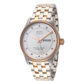 Mido MEN'S Belluna Stainless Steel Silver Dial Watch M0014312203692