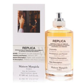 메종마르지엘라 Maison Margiela MEN'S Replica Whispers In Library EDT Spray 3.4 oz Fragrances 3614272404694