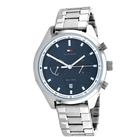 Tommy Hilfiger MEN'S Bennett Stainless Steel Blue Dial Watch 1791725