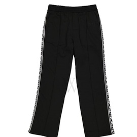 베르사체 Versace MEN'S Black Embroidered-logo Track Pants A89407-A231242-A1008