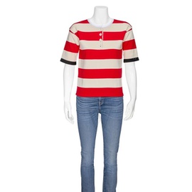 마르니 Marni Ladies Striped Crewneck Shirt SFMD0006EQ-QFC707-RGR65