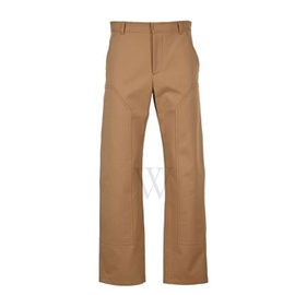 버버리 Burberry MEN'S Cotton Twill Tailored Trousers In Warm Walnut 4563534