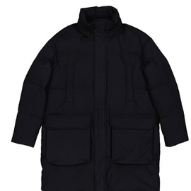 Emporio Armani MEN'S Blue Concealed Puffer Coat 6K1L77-1NYJZ-0920