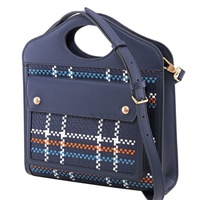 버버리 Burberry Blue/White/Orange Shoulder Bag 8027185