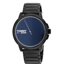 Tommy Hilfiger MEN'S Jeans Stainless Steel Grey Dial Watch 1791678