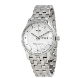 Mido MEN'S Belluna Stainless Steel Silver Dial Watch M0014311103692