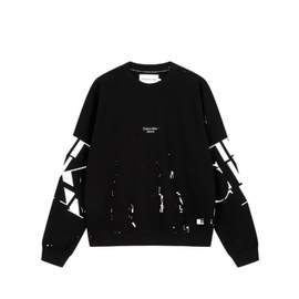Calvin Klein MEN'S Black CK Scattered Logo Print Sweatshirt J321659-BEH