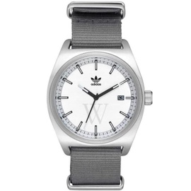 Adidas MEN'S Process Nylon Silver Dial Watch Z09-2957