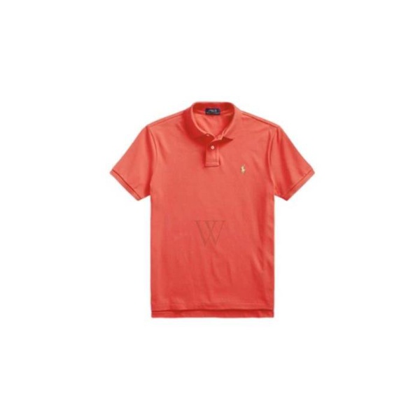 폴로랄프로렌 폴로 랄프 로렌 Polo Ralph Lauren MEN'S Red Embroidered-Logo Polo Shirt 710680784269