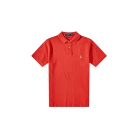 폴로 랄프 로렌 Polo Ralph Lauren MEN'S Red Classic Slim Fit Polo Shirt 710536856323