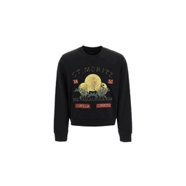 Bally MEN'S Black St. Moritz Graphic Print Cotton Sweatshirt MCC00W-BLACK