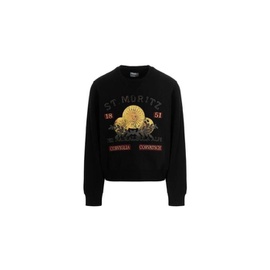 Bally MEN'S Black St. Moritz Graphic Print Cotton Sweatshirt MCC00W CO122 U901