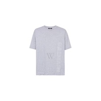 발망 Balmain MEN'S Reflective Logo Oversized Cotton T-Shirt AH1EG010BC22-YDU