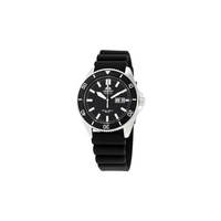 Orient MEN'S Kanno Rubber Black Dial Watch RA-AA0010B19B